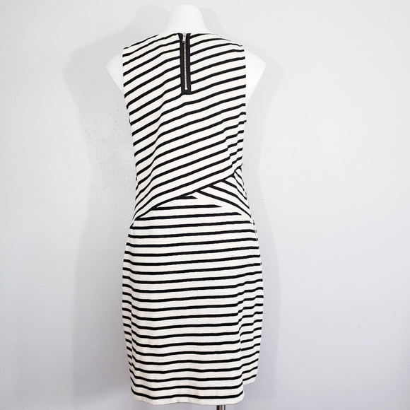 Talbots Striped Sleeveless Sheath Dress with Pockets Classic Workwear - Picture 3 of 5